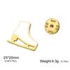 Fashion Brooch Skates Skateboard Roller Skate Enamel Women Enamel Badge Pins Clothes Bag Button Pin Badges Women Jewelry