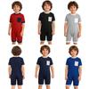 Unisex Kinderen Adaptieve Kleding Anti-Scheur Rug Onzichtbare Rits Romper Korte Mouw Contrastkleur Bovenbeenlengte Jumpsuit