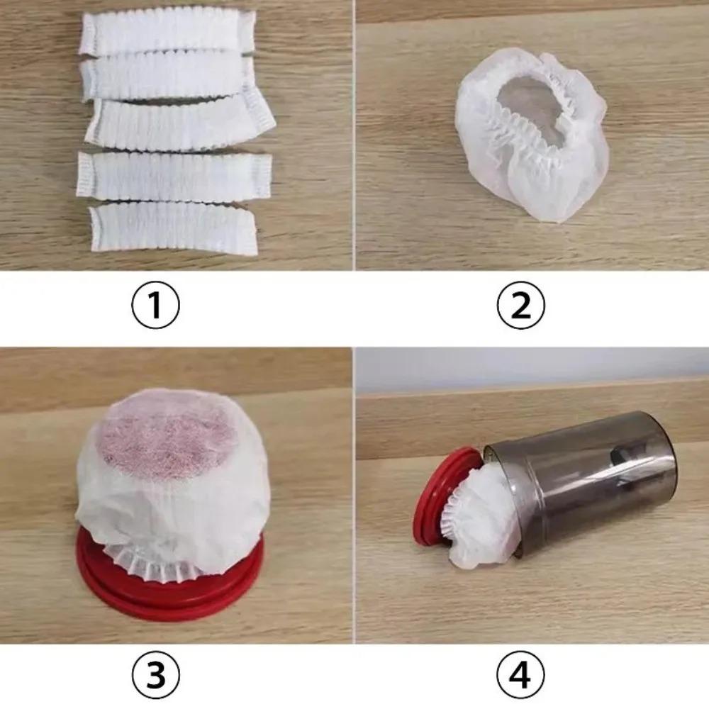 300 buc Aspirator de unică folosință Filtru plasă plasă de colectare a prafului Durabil sac plasă Aspirator portabil universal Înlocuiește accesorii