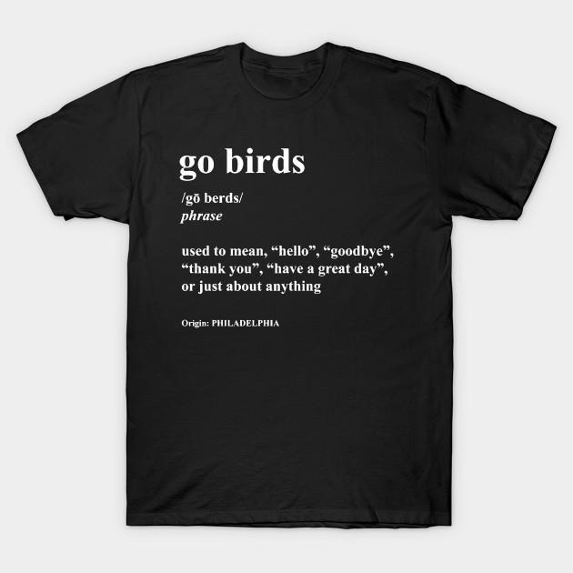Men Black Print T-shirt Go Birds Dictionary No-Cut Transfer Paper Print Cotton Tshirt 3XL