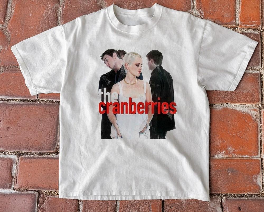 The Cranberries 90s Alternative Rock Band TShirt White Cotton Tshirt Unisex T-Shirt S