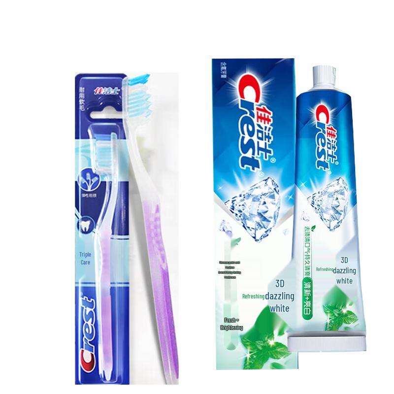 Набор: Зубная щетка Crest Triple Care и Зубная паста 3D White