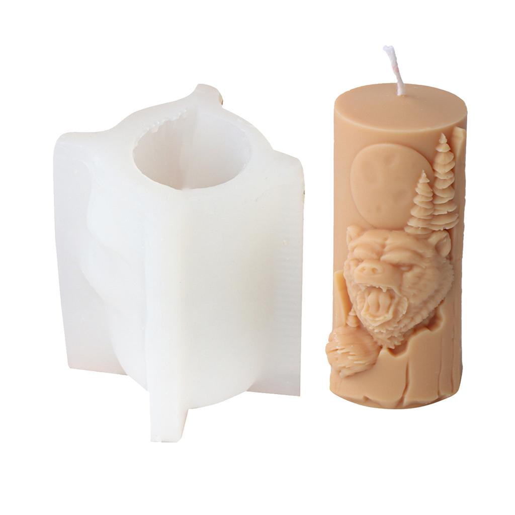 Silicone Soap Molds Silicone Candle Mould Bear Theme Silicone Crafts Moulds Perfect Gift for Hand-Making Enthusiasts