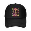 TieDye Peace Love Heart Flower Mesh Baseball Cap Hip Hop
