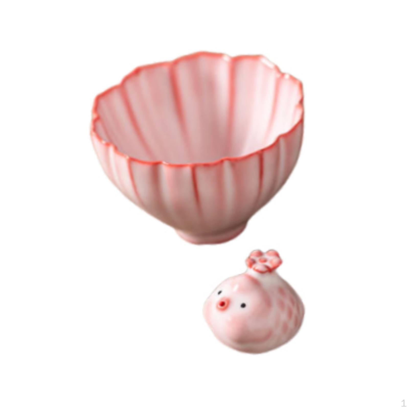 

Керамическая чайная чашка статуэтка мини скульптура животного чашка для кунг-фу для столовой ресторана 8.1x8.1x5.6 cm