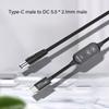 USB C Power Cord with 38 Adapters 100W Highest Efficiency Variable Power Supply DC5.5 Type C Charging Cable 120cm