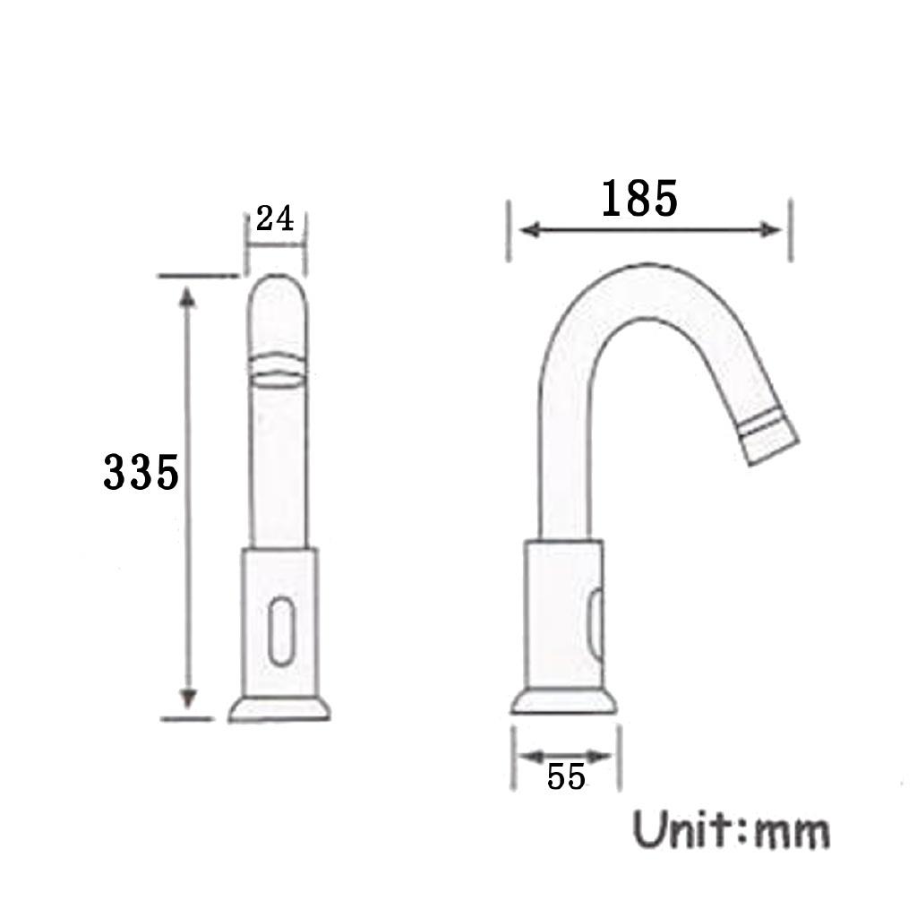 AC.220V Elektronik Otomatik Sensör Kontrollü Mutfak Su Musluğu Kızılötesi Modern Banyo Lavabo Bataryası Lavabo Sensörlü Musluk Ellerin Dokunuşu