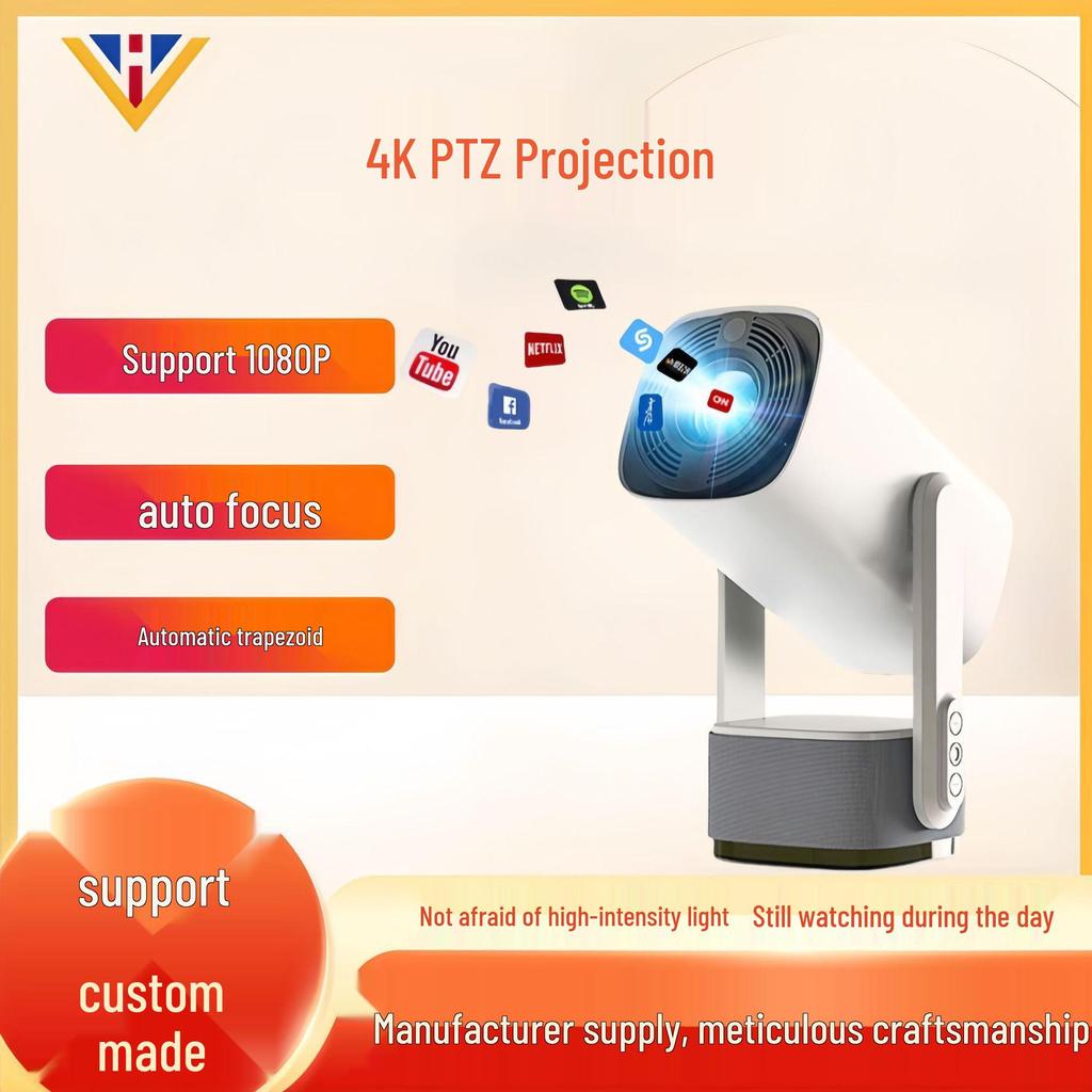 2025 K2 Smart 4K Gimbal Projector with Battery & Android Screen Mirroring
