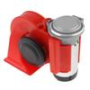 12V 150dB Train Sound Electric Air Horn Loud Kit with Compressor Wiring Harness Button Red for Truck Car Motorcycle