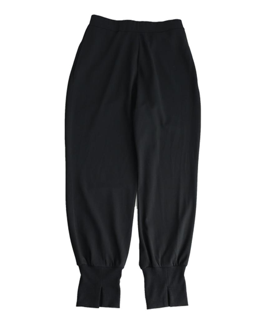 Antiqua Ribbed Slit Size Black Women's Pants, Long, AY-00014, M, 05,