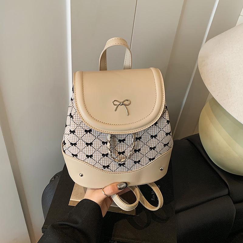 

Модный бант простой универсальный рюкзак сумка женская летняя новая большой вместимости дорожная сумка-ведро белый