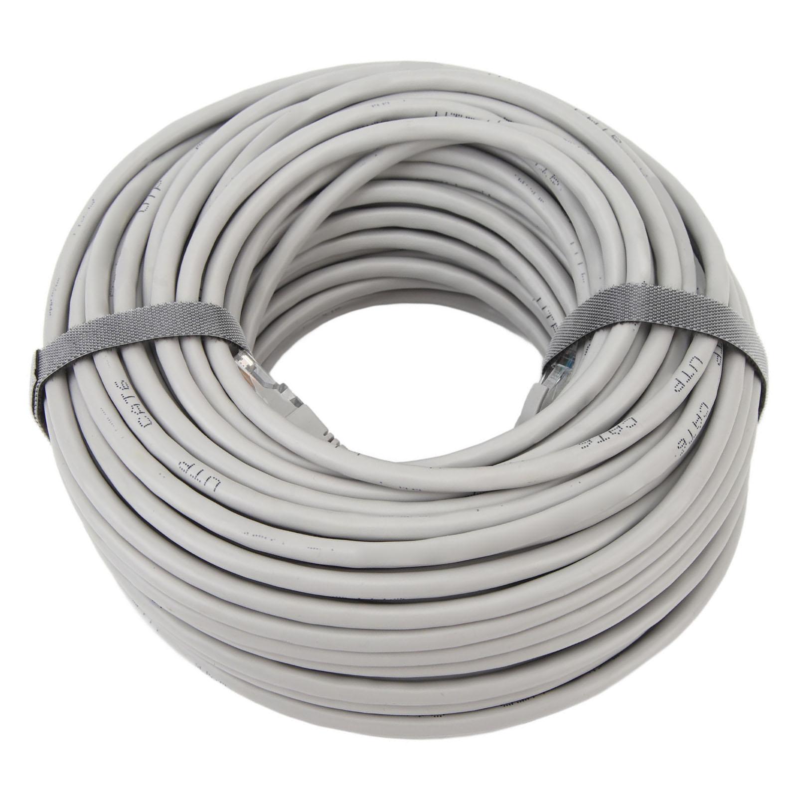 

Кабель Ethernet Cat6A 1000М 98.4ft Позолочений 24K PC ПВХ CMR Вогнестійкий Інтернет-кабель для