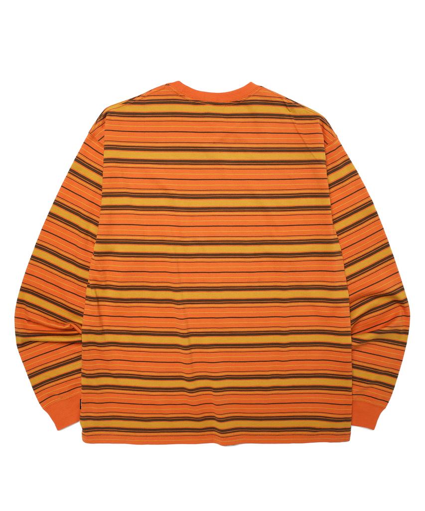 WKNDRS Striped Ls T-Shirt (Orange)