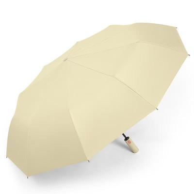 Compact Auto Open/Close Sun & Rain Umbrella with Custom Logo - Three-Fold Design for Dual Use