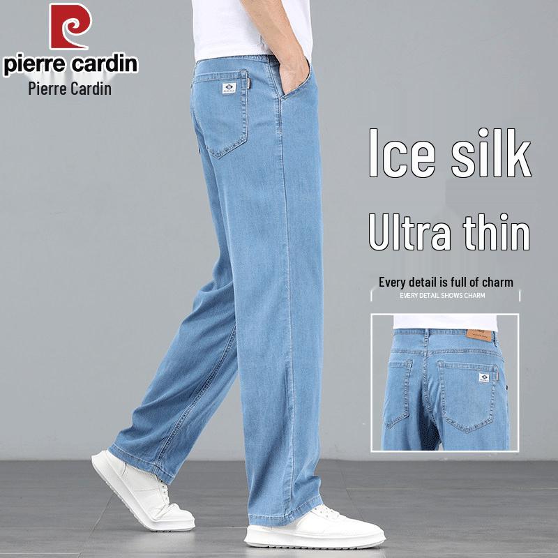Pierre Cardin Men s Ice Silk Loose Straight Jeans 40