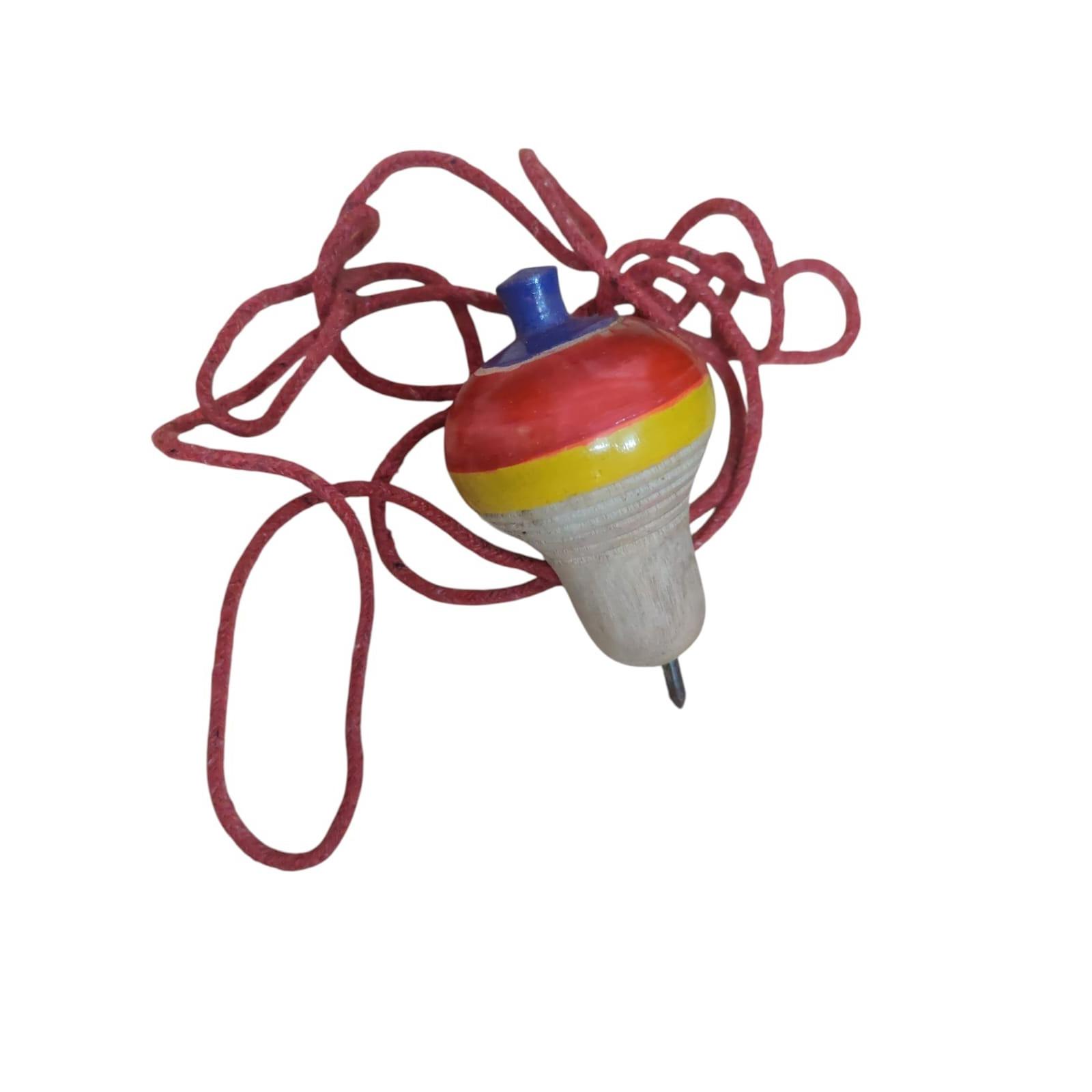 

@ Traditional Wooden Spinning Lattoo With String For Children Zr-2795-60%Off