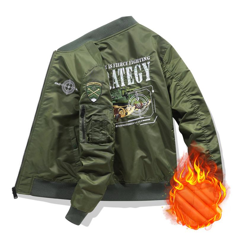 

Весна и осень Новая куртка-бомбер Мужская бейсбольная куртка Рабочая куртка 2XL