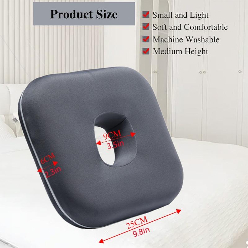 Memory Foam Ear Hole Pillow for Side Sleepers Round & Square Ear Protection Pillow Slow Rebound Orthopedic Neck Support Pillow