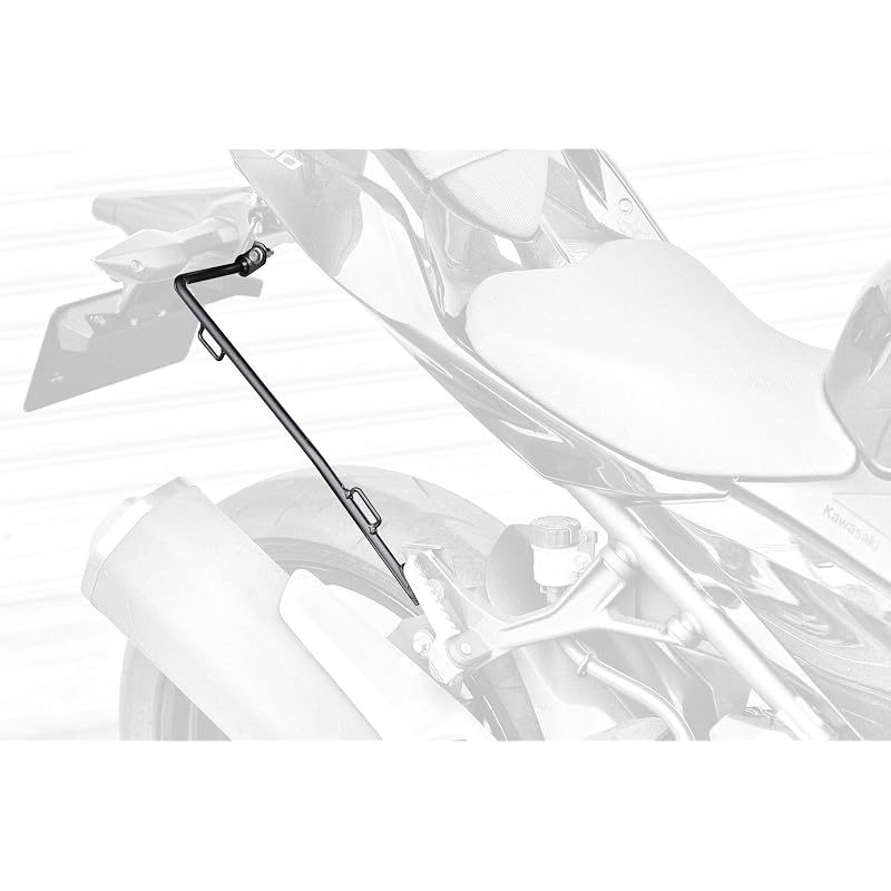 Kijima Motorcycle Parts Side Bag Support, Steel, for Ninja 250/Ninja 400 ('18-), Left and Right Set, Black 210-4771