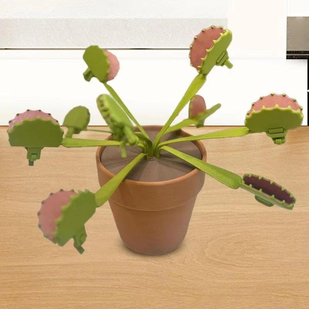 Tightly Seals Venus Flytrap Plant Snack Clips 3D Printed Creative Seal Grip Office