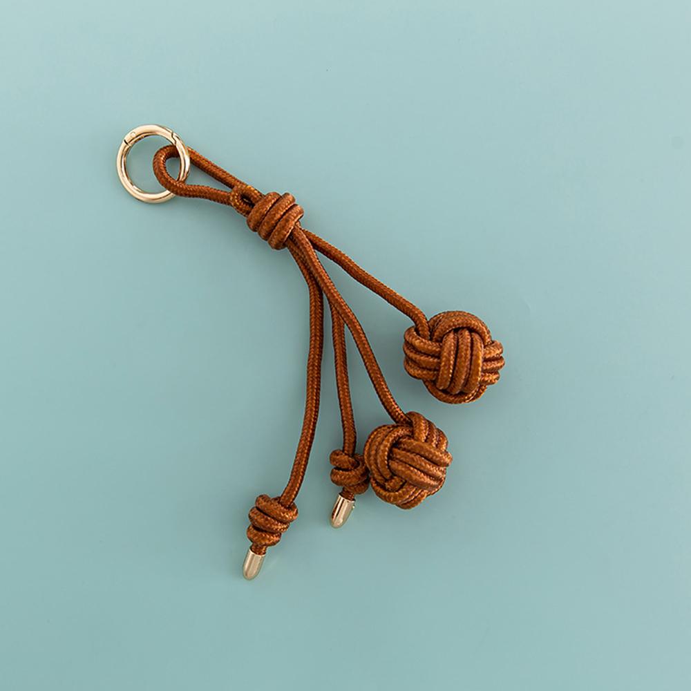 

Модные цвета мяч веревка телефон украшение сумка кулон ручной работы веревка автомобиль брелок INS волейбольная сумка подвески аксессуары коричневый