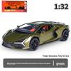 1:32 Lamborghini Revuelto Sports Car Model - Alloy, Scissor Doors, Sound & Light, Pull-back Simulation.