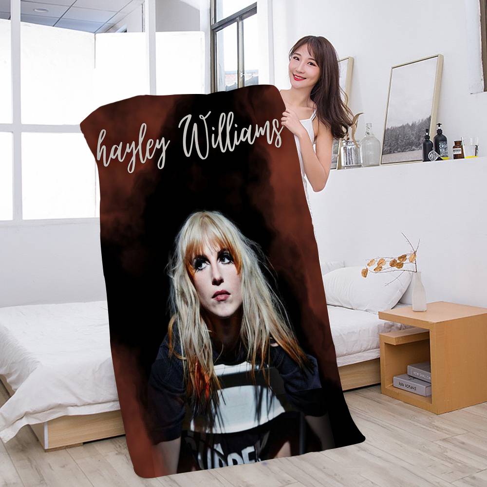 

H-Hayley W-Williams Singer Bath Towel Microfiber Soft Water Absorbing Breathable For Girl Kids Decorative Cartoon Beach Towel W30*H60(CM)
