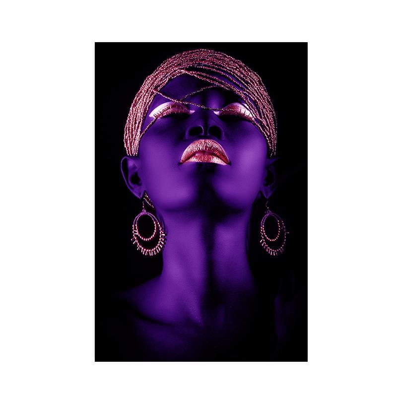 Afrikanische Frauen Leinwand Malerei Moderne Figur Poster und Drucke Wand Kunst Bilder für Bars Wohnzimmer Hause Dekoration