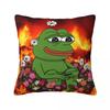Sad P-Pepe Frog Meme Pillow Case Vintage Pillow Cover Soft Custom Diy Cushion Cover Pillowcases For Living Room Chair
