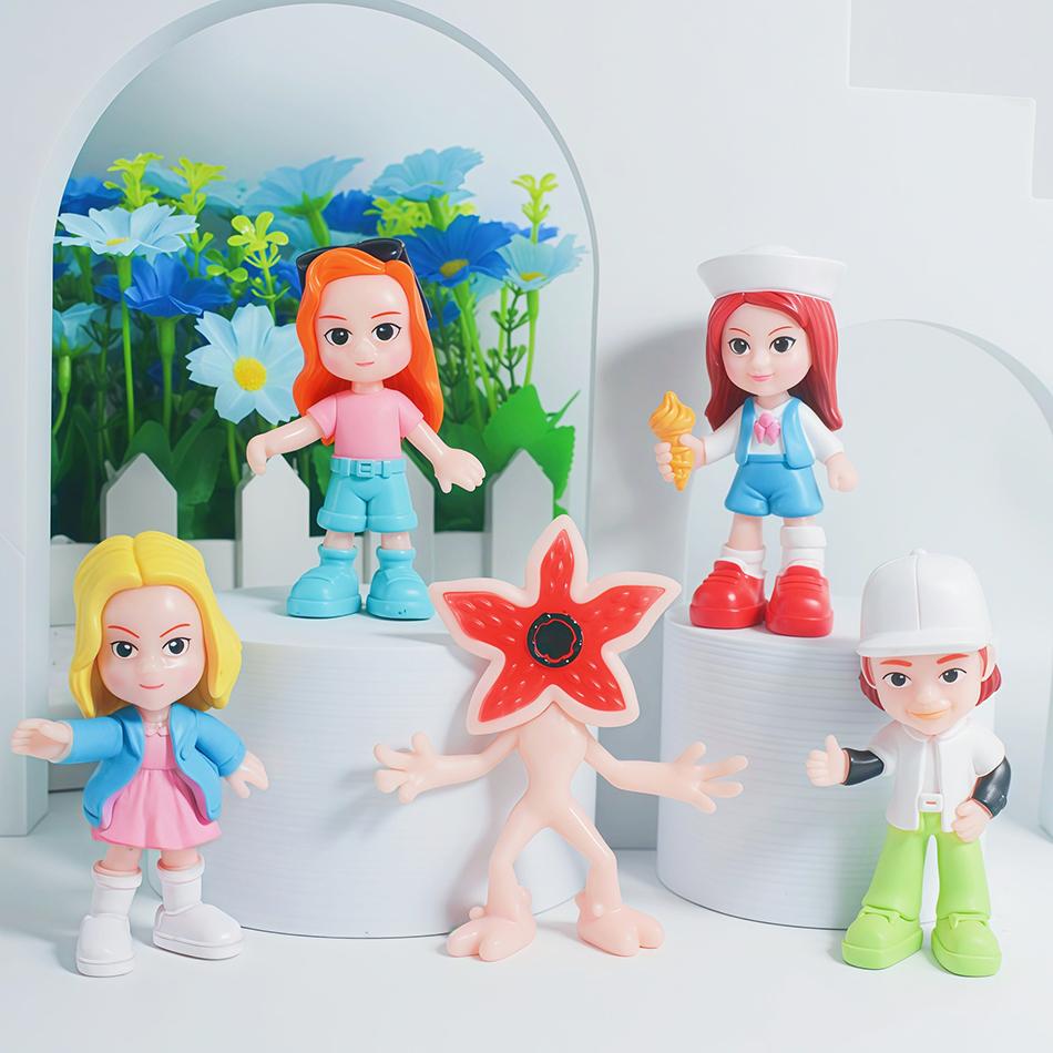 8Pcs/Set Figure Style Dolls Eleven Man-eating Flower Figurine PVC Anime Figures Collection Cute Toys to kid Christmas