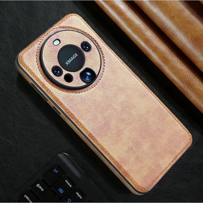 Capa de Couro para Celular Huawei Mate60pro Adequada para Mate 40 Pro Lente Pacote Completo À Prova de Choque 50 Capa de Couro Masculina para Negócios