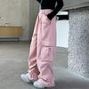 Girls' Overalls Spring and Autumn Children's Trendy Cool Wear Pants Girls Big Children's Autumn Straight Wide-leg Pants