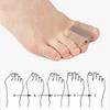 Toe Straightener Soft Comfortable Double Hole Toe Separator Toe Stretcher for Home Outdoor 4Pcs Toe Bunion Spacer