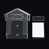 Wireless Doorbell Rain Cover Protective Box Door Bells Rings Waterproof Case Clear House Shape Doorbell Rain Cover