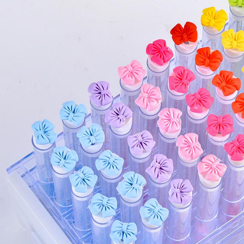 1Pcs Colorful Bow Tie Eyelash Brush Tubes With Crystal Lash Mascara Wands Eyebrow Comb Spoolies Applicators Makeup Tools
