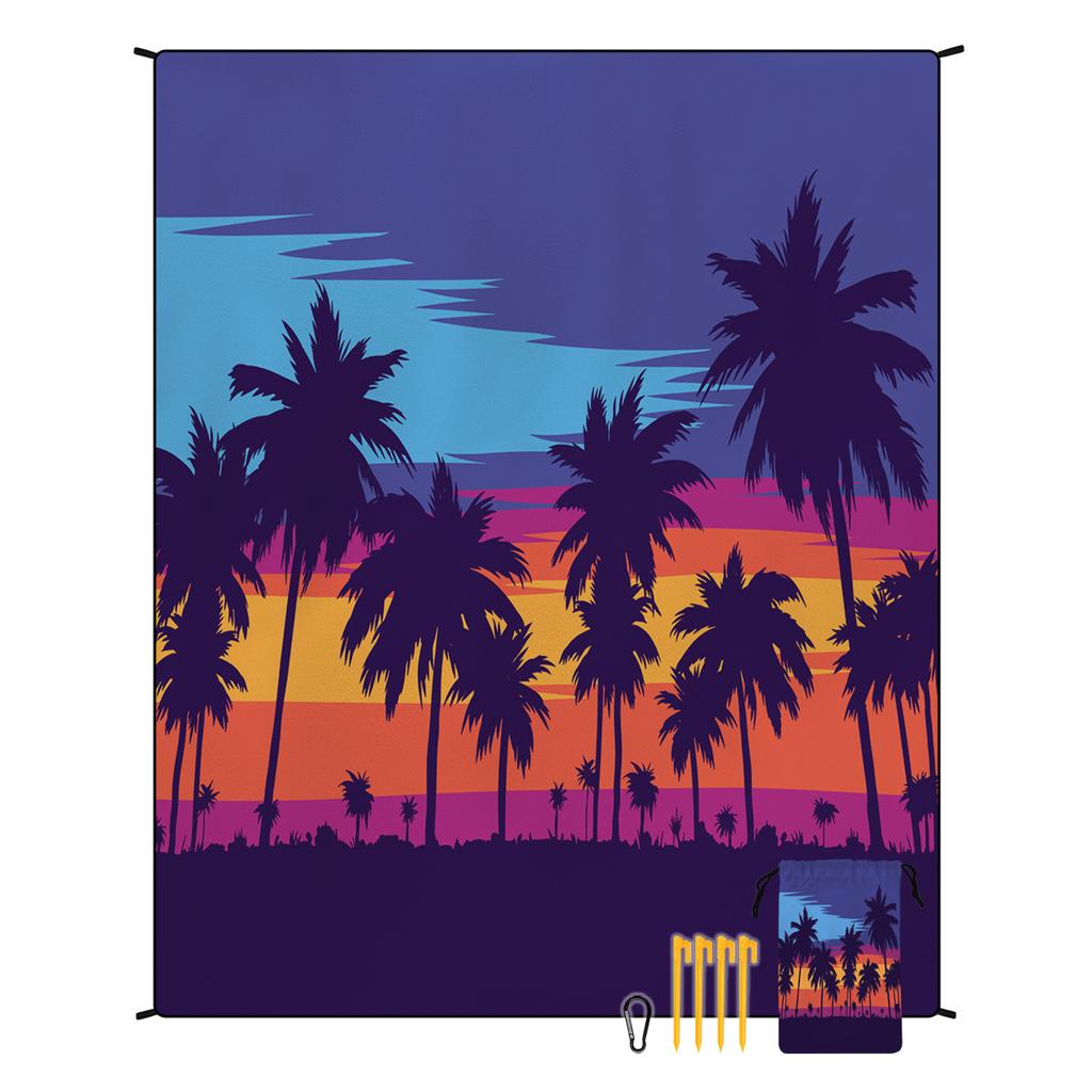 Bohemia Beach Blanket Sandproof Waterproof Beach Mat Quick-dry Outdoor Holiday Picnic Blanket for Travel Hiking Sports