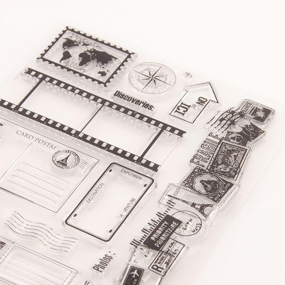 Buy 1 Pc Clear Stamp Reusable Transparent Stamps Cling Stamp for Diary ...