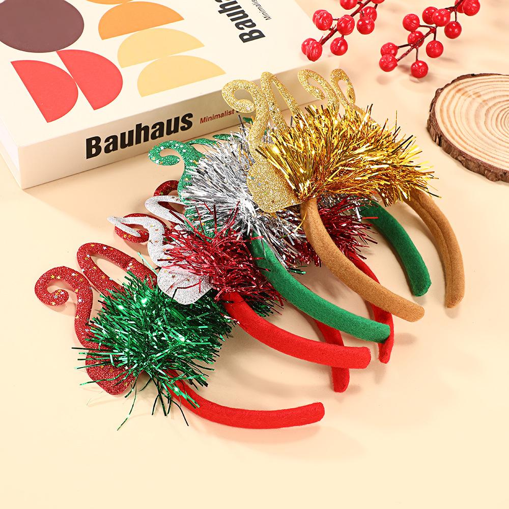 New  Headband Kids Adult Glitter Hair Accessories Funny Glasses Po Props Christmas Decoration  New  Gifts