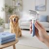Dual-Sided Pet Grooming Comb for Dogs Cats, 2?in?1 Pet Deshedding Brush with Spray, Undercoat Rake Dematting Comb Tool for Long Haired Pet