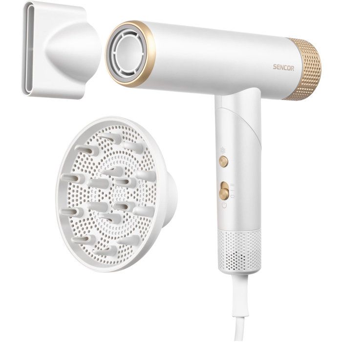 Sèche-cheveux professionnel SENCOR SHD 9050GD - Moteur BLDC 110000 tr/min - Diffuseur magnétique - Ultra silencieux