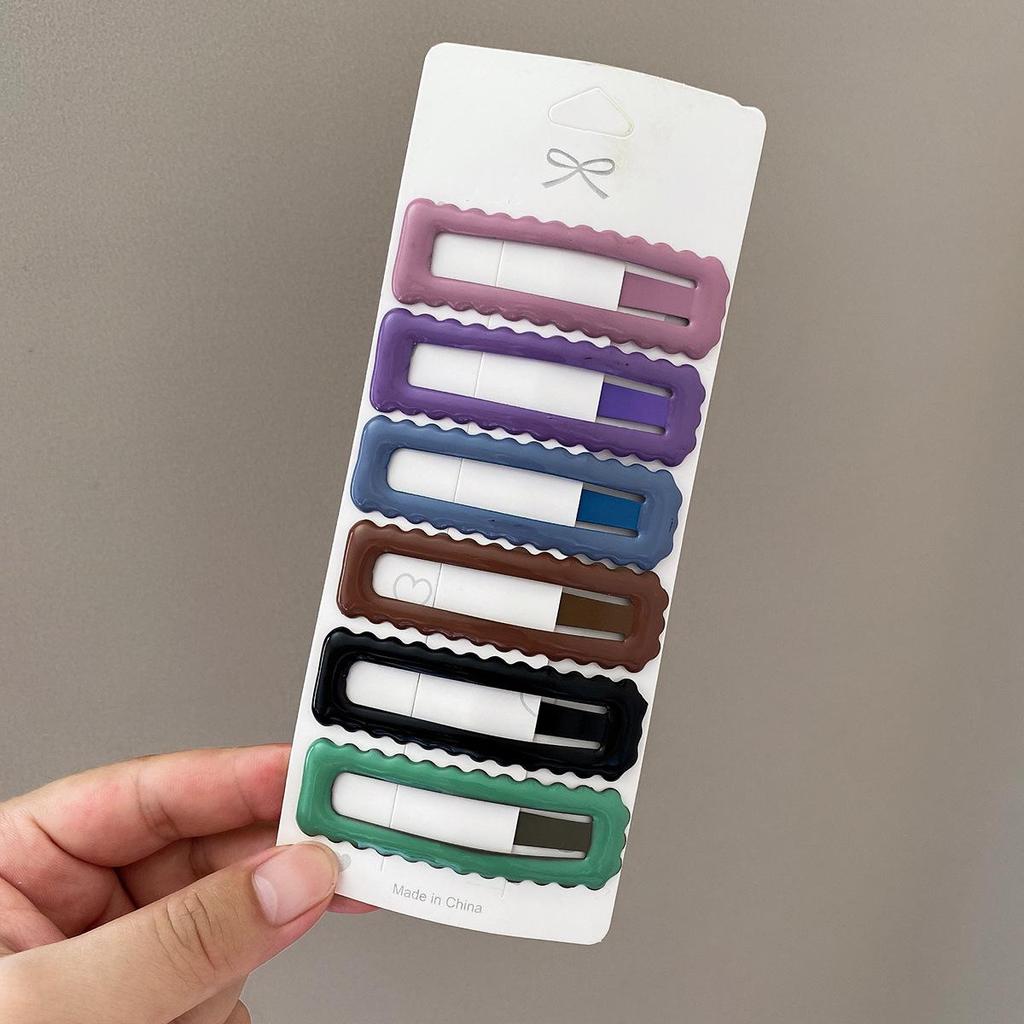 Morandi Series Heart Bang Clips - Versatile Hair Accessories for Women