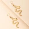 European & American Snake Shape Stud Earrings: Exaggerated Punk Style, Animal-Inspired, Light Luxury Accessory.