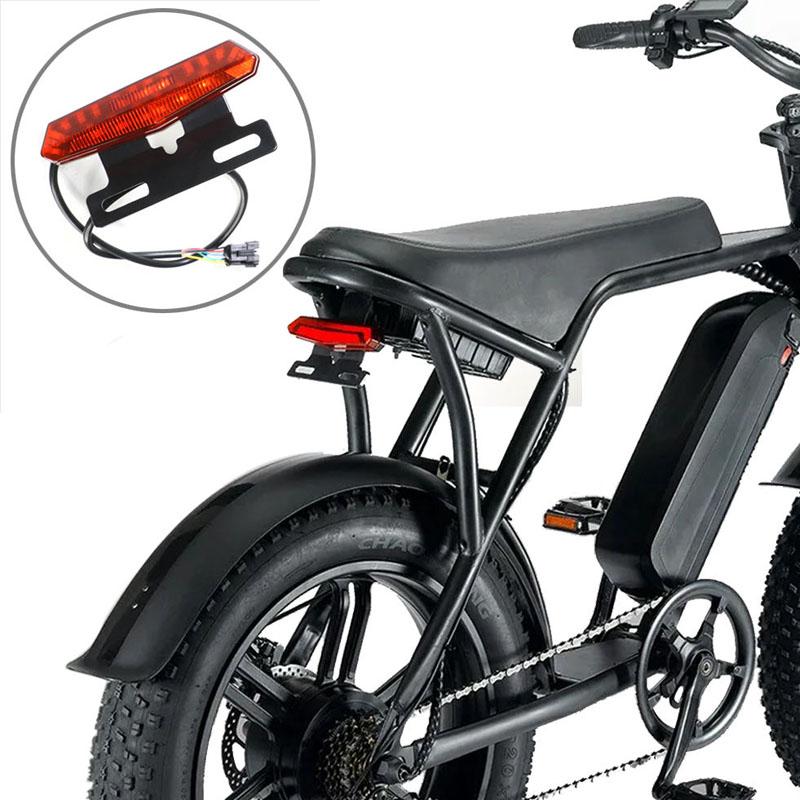 Oryginalne akcesorium do roweru elektrycznego OUXI V8 20 cali, tylne światło do roweru OUXI V8 EBike & Fat Bike, części zamienne