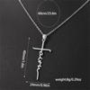 Cross Necklace Titanium Steel Wind Stainless Steel Jewelry Letter Faith Pendant