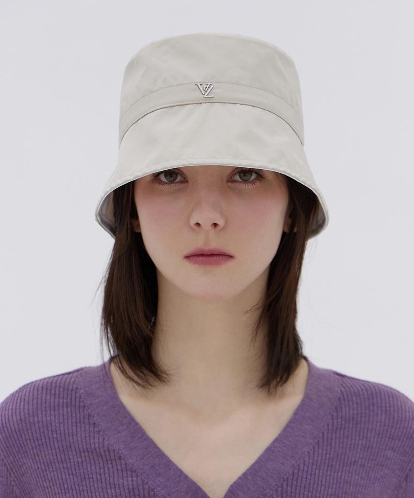 Bajal Vz Studded Basic Drop Bucket Hat Beige