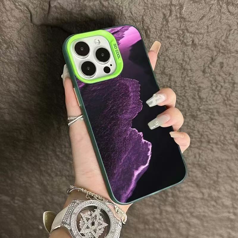 The new purple wave is suitable for iphone17 mobile phone case Apple 15promax/1416pro personality 12.