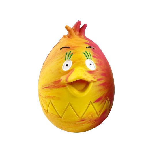 

Pet Toy Built-in Airbag Sound Effect Chewing Toy with Bird Design Elastic Rubber Interactive Toy for Dogs жёлтый