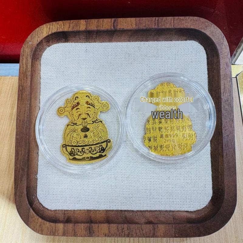 Pure Gold 999 Wealth-Boosting Mobile Phone Sticker - 2mg Gold for Daily Prosperity