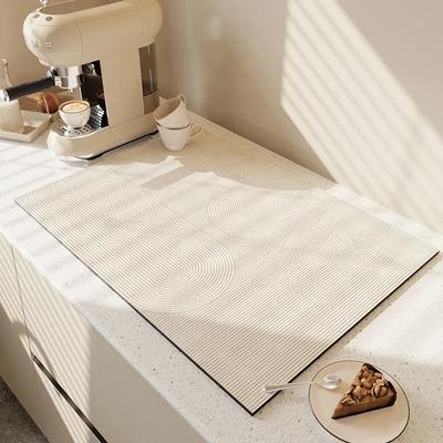 Mantel de Mesa Antideslizante para Cafetera, Absorbente, Secado Rápido, Vajilla para Mesa de Cocina en Casa, Almohadilla de Secado, Estera Para Secar