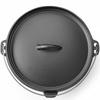 Cast Iron Cauldron, Hunting Pot, for Over the Campfire, for Soups and Stews, Diameter 310 X 155 Mm, 7.2 L
